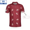 Personalized Luxury Baroque Pattern Athletic Collared Men’s Polo Shirt
