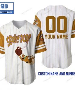 Personalized Scooby-Doo White Baseball Jersey