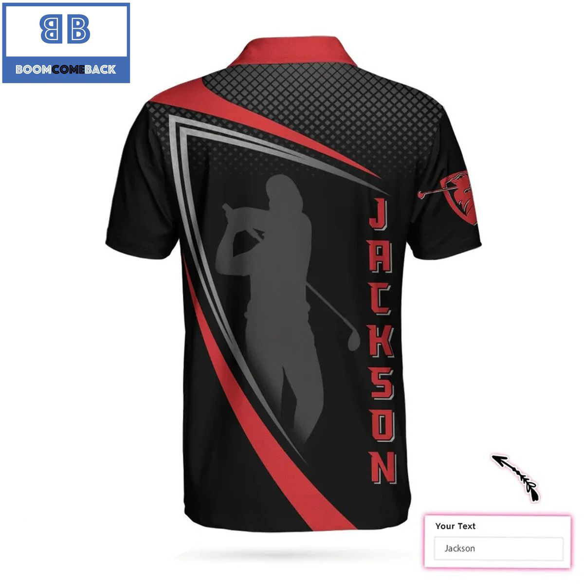 Personalized2BSport2BGolf2BWith2BGolfer2BSilhouette2BAthletic2BCollared2BMens2BPolo2BShirt2B2 fQwO0