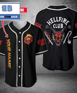 Personalized Stranger Things Hellfire Club Baseball Jersey