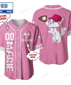 Personalized The Aristocats Marie Pink Baseball Jersey
