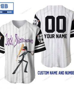 Personalized The Nightmare Before Christmas Jack Skellington Baseball Jersey