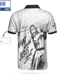 Personalized What Would Jesus Shoot Athletic Collared Men's Polo Shirt