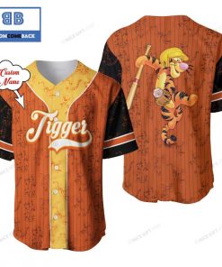 Personalized Winnie the Pooh Tigger Baseball Jersey