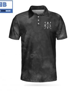Premium Smoke Background Golf Athletic Collared Men's Polo Shirt