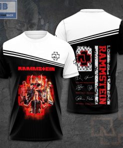 Rammstein Band Signatures All Over Print Shirt 1