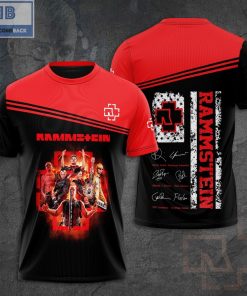Rammstein Band Signatures All Over Print Shirt 3