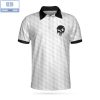 Black And White Bitcoin Cryptocurrency Pattern Athletic Collared Men’s Polo Shirt
