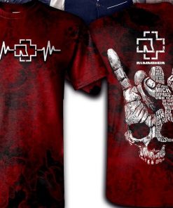 Skull Rammstein Band All Over Print Shirt 1