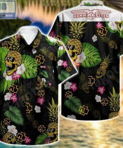 Skull Pineapple Rammstein Band Hawaiian Shirt
