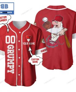 Snow White and the Seven Dwarfs Grumpy Custom Name And Number Baseball Jersey