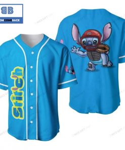 Stitch Blue 2D Baseball Jersey