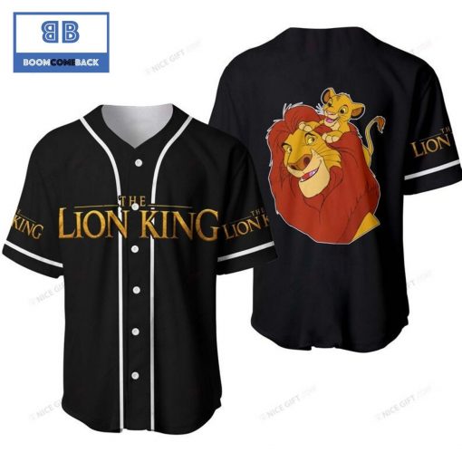 The Lion King Black Baseball Jersey