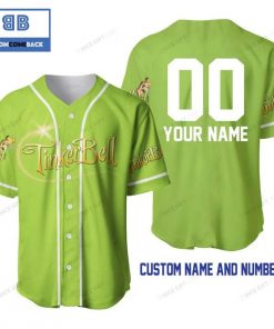Tinker Bell Custom Name And Number Baseball Jersey