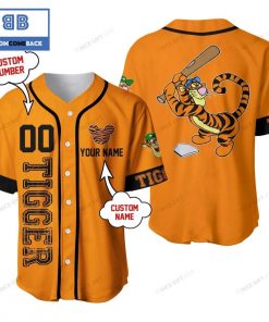 Winnie the Pooh Tigger Custom Name And Number Baseball Jersey