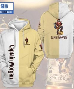 captain morgan white and beige colored 3d hoodie 3 brzTY