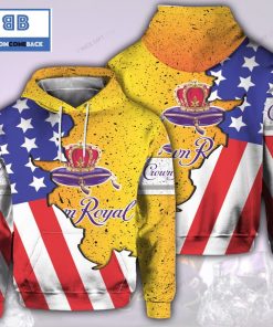crown royal american flag yelllow 3d hoodie 3 gTSwq