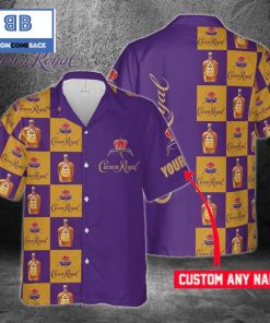 Crown Royal Custom Name Hawaiian Shirt