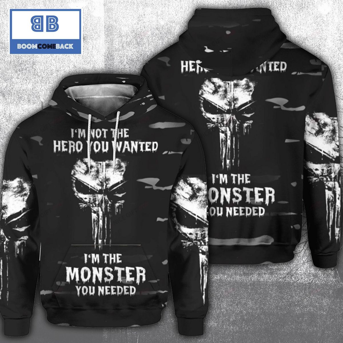 Cthulhu I'm Not The Hero You Wanted I'm The Monster You Needed 3D Hoodie