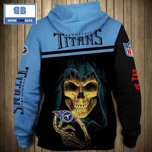 Death Skull NFL Tennessee Titans 3D Hoodie