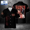 Elvis Presley King Of Rock And Roll Black Hawaiian Shirt