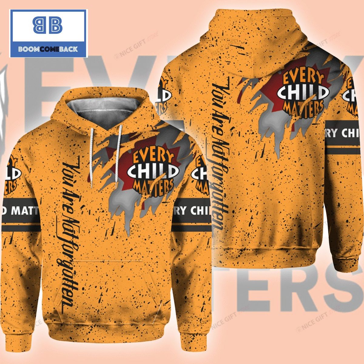 Every Child Matters Yellow 3D Hoodie