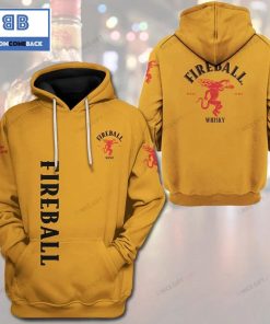fireball whisky yellow 3d hoodie 2 aQNzB