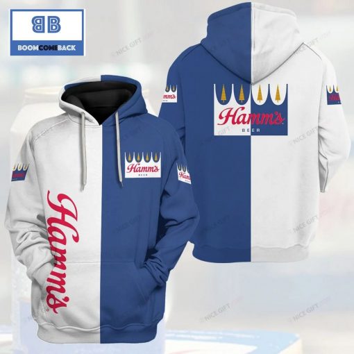 Hamm’s Beer White And Blue 3D Hoodie