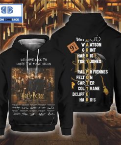 harry potter 20th anniversary return to hogwarts black signature 3d hoodie 2 aI6bk