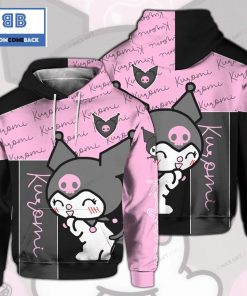 kuromi black and pink 3d hoodie 2 96QW1