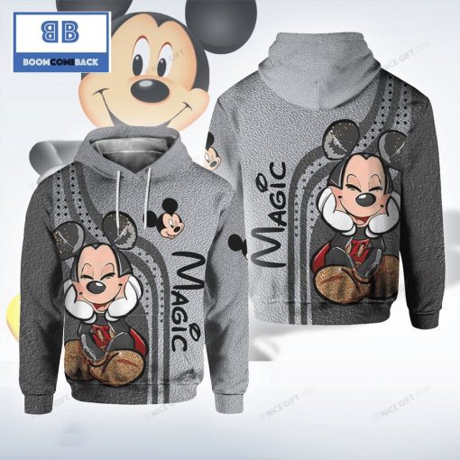 Magic Mickey Mouse Gray 3D Hoodie