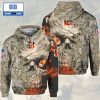 NFL Cleveland Browns Camouflage Skull 3D Hoodie