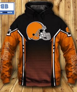 nfl cleveland browns orange 3d hoodie 3 cKkO3