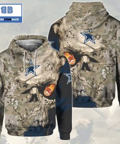nfl dallas cowboys camouflage skull 3d hoodie 2 ghWmr