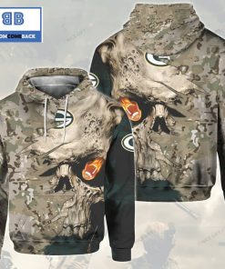 nfl green bay packers camouflage skull 3d hoodie 2 PbT1i
