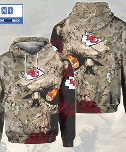 nfl kansas city chiefs camouflage skull 3d hoodie 2 fPa30