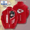 NFL Kansas City Chiefs Red And White 3D Hoodie