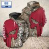 NFL Kansas City Chiefs Camouflage Skull 3D Hoodie