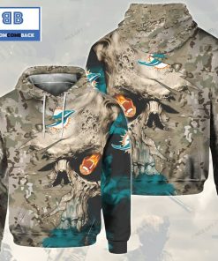 nfl miami dolphins camouflage skull 3d hoodie 2 xN6bk
