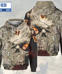 nfl washington commanders camouflage skull 3d hoodie 3 4bkMw
