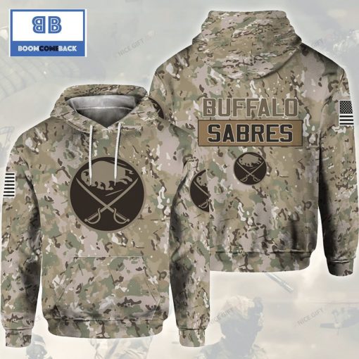 NHL Buffalo Sabres Camouflage 3D Hoodie