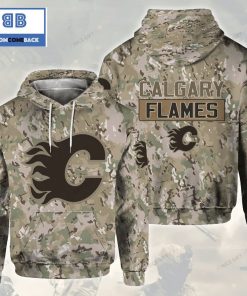 nhl calgary flames camouflage 3d hoodie 3 NBhhL