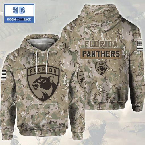 NHL Florida Panthers Camouflage 3D Hoodie