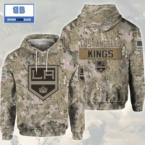 NHL Los Angeles Kings Camouflage 3D Hoodie