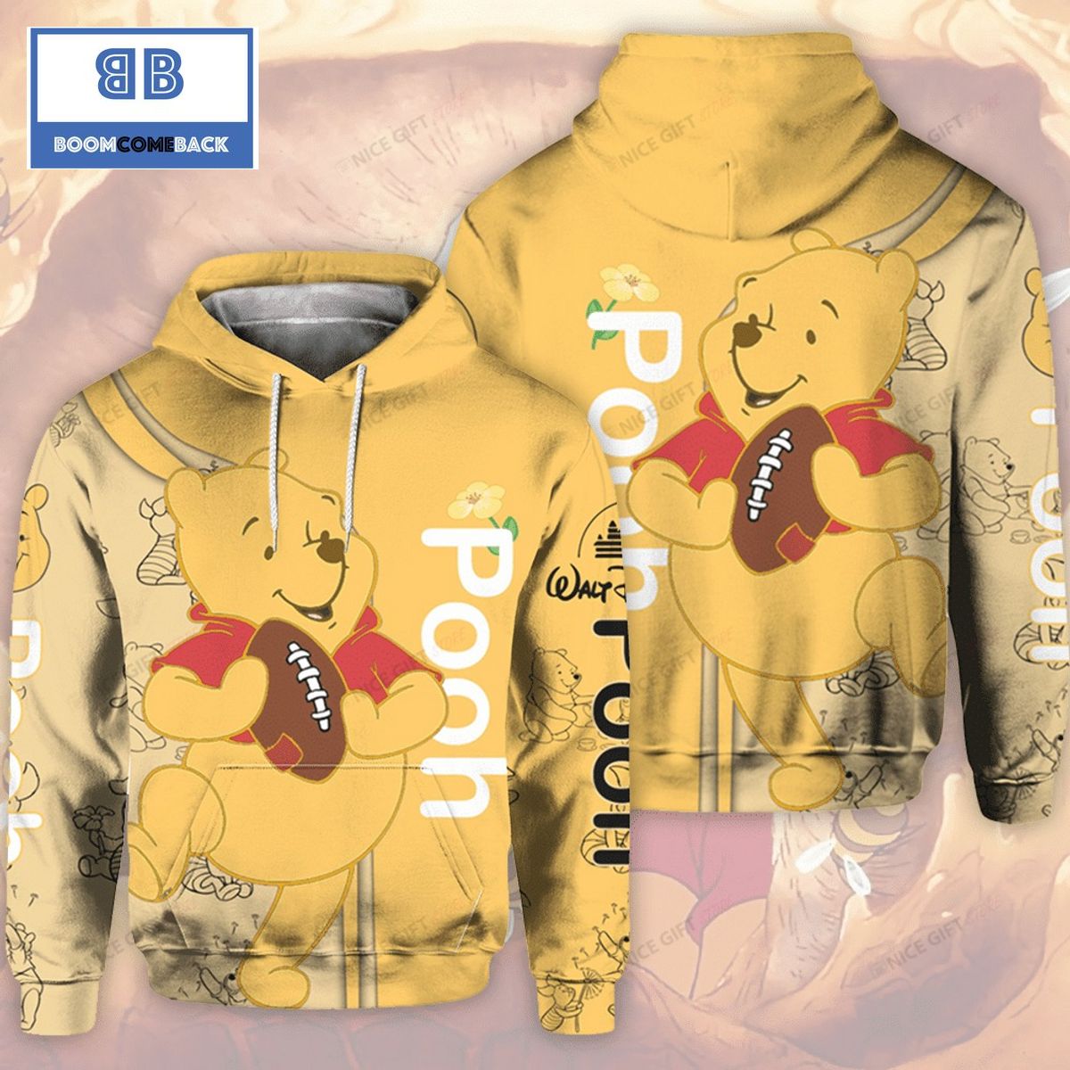 Pooh Winnie The Pooh 3D Hoodie