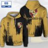 Remy Martin Black And Beige Colored 3D Hoodie