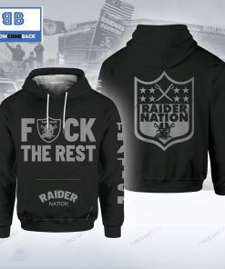raider nation black 3d hoodie 2 7x82w