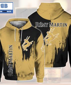 remy martin black and beige colored 3d hoodie 2 WiEn7