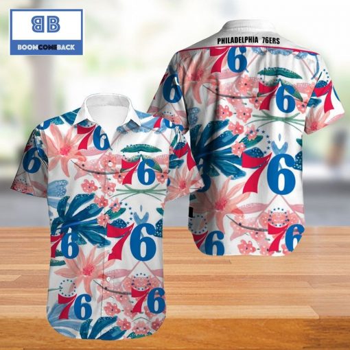 Vintage NBA Philadelphia 76ers Hawaiian Shirt