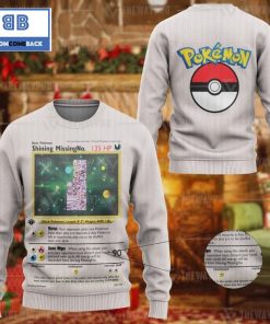 1st Edition Missingno Pokemon Anime Christmas 3D Sweatshirt